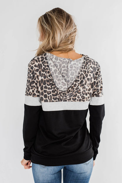 Sweat à capuche color block Into the Jungle 