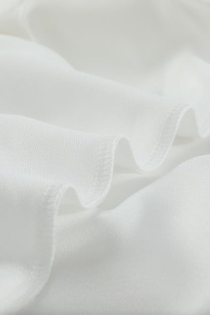 Chemise boutonnée à épissure de dentelle