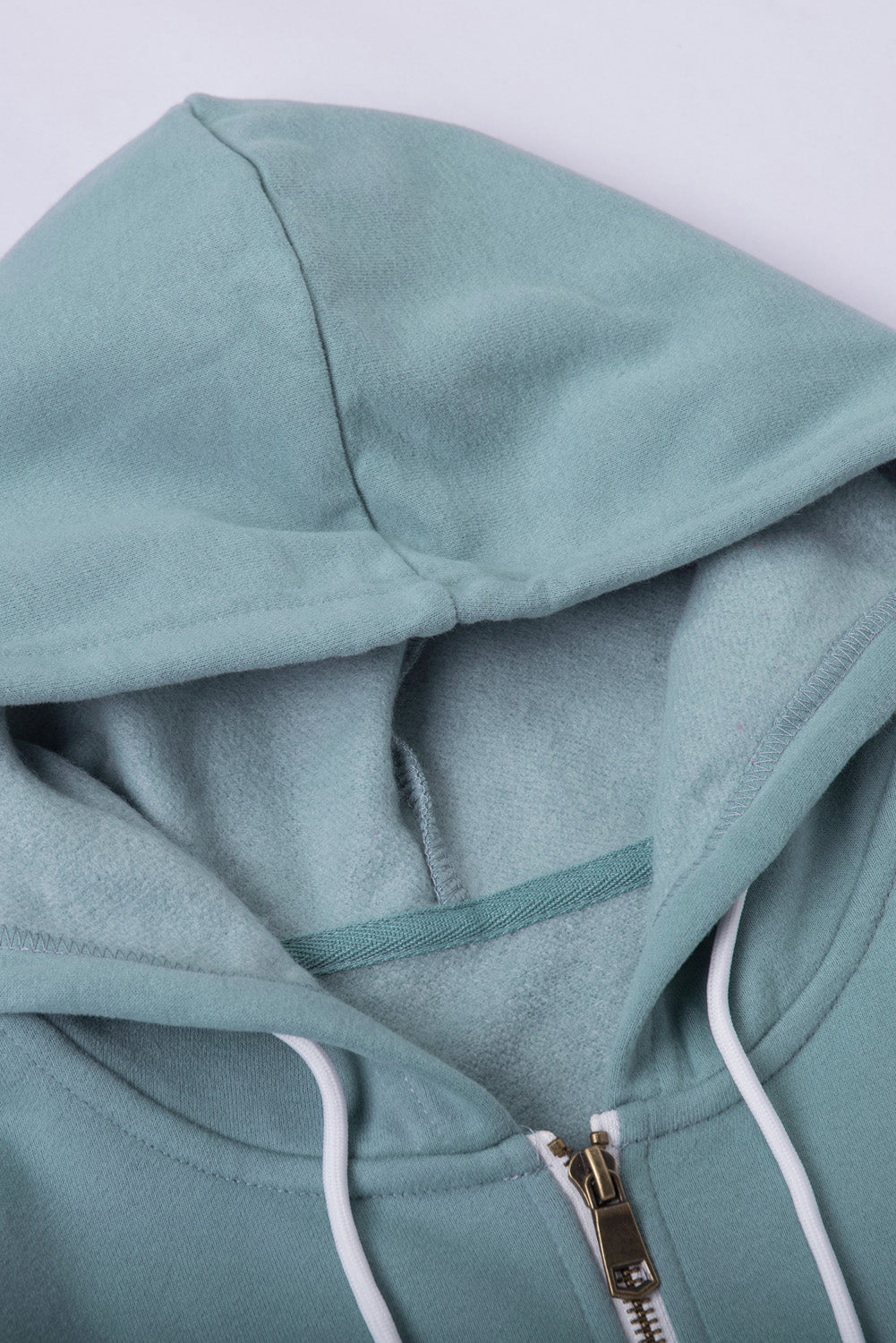 Sweat à capuche à manches longues et demi-fermeture éclair avec poche 