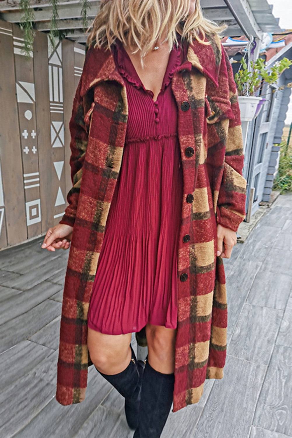 Pocketed Grid Pattern Overcoat