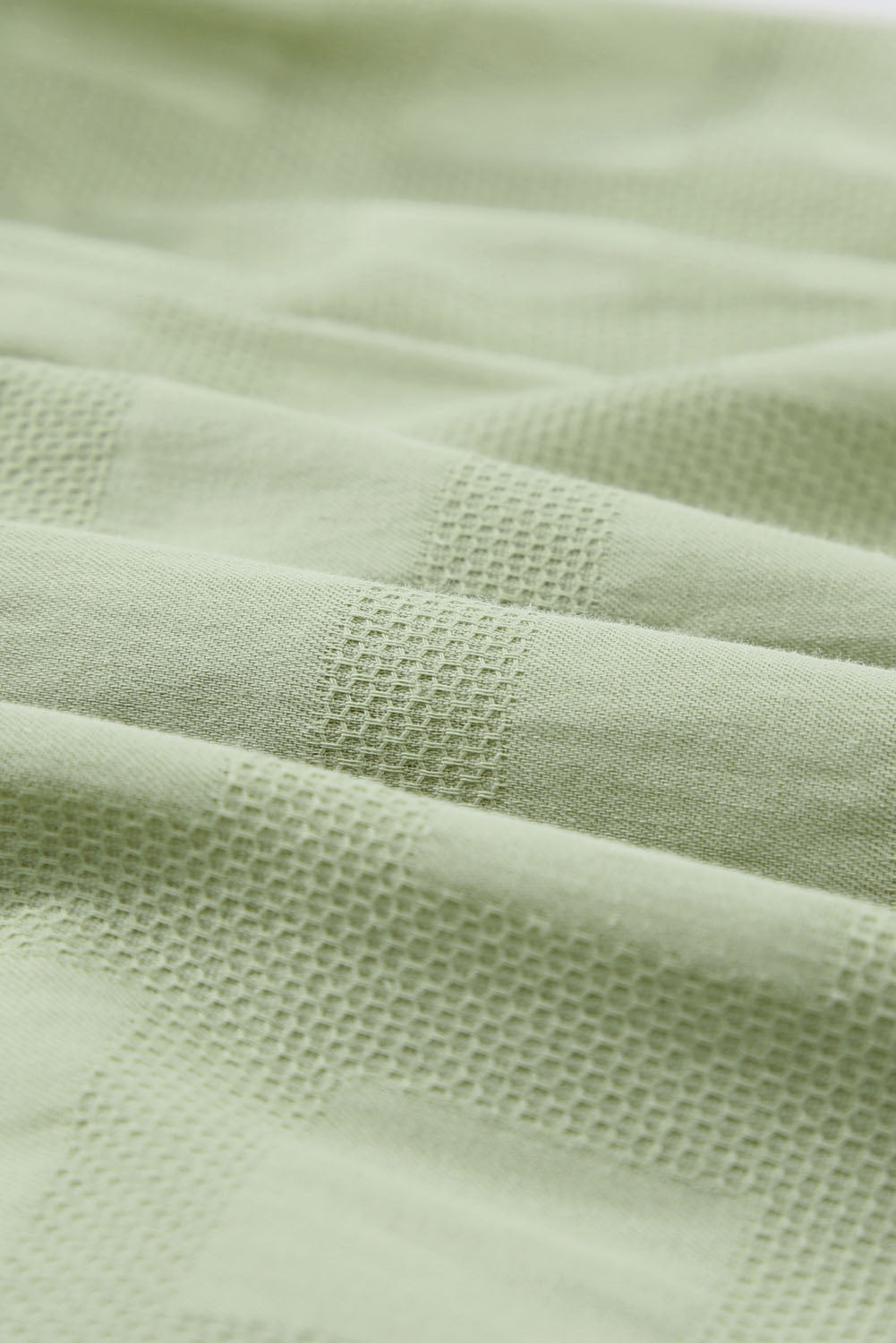 Haut à manches courtes et col carré en jacquard