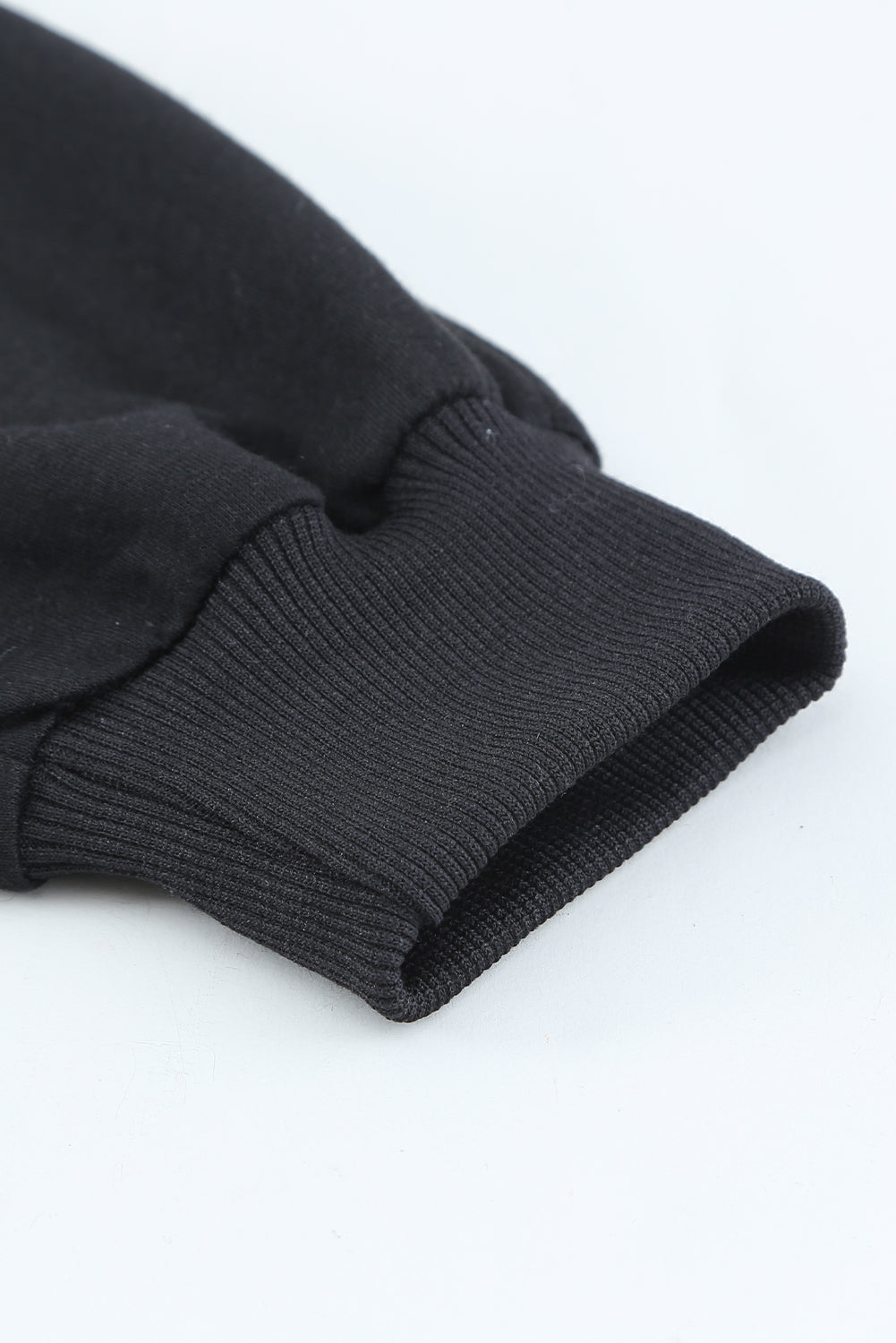 Sweat-shirt ras du cou uni coupe décontractée 