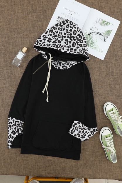 Sweat à capuche avec trou pour le pouce Double Hoods