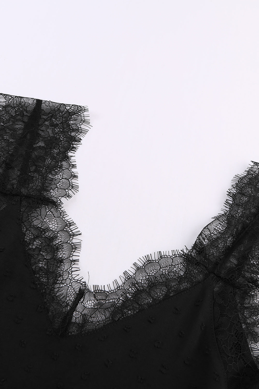 Débardeur camisole à col en V et cils