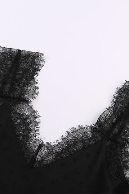 Débardeur camisole à col en V et cils