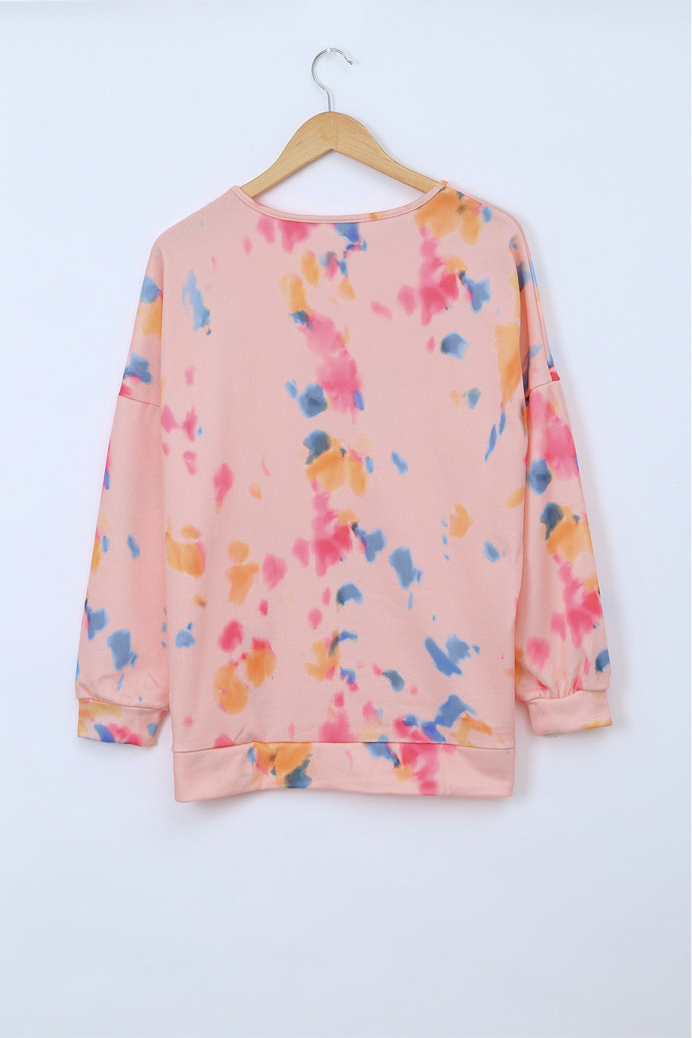 Top extragrande de manga larga con estampado de garabatos