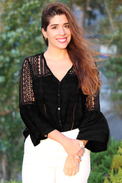 Le chemisier au crochet Du Jour