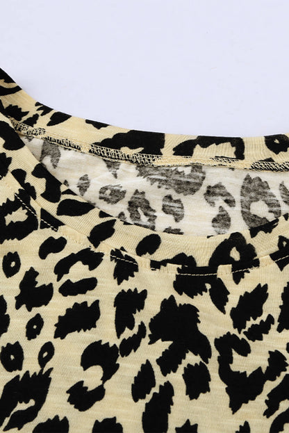 T-shirt à manches courtes et volants imprimés