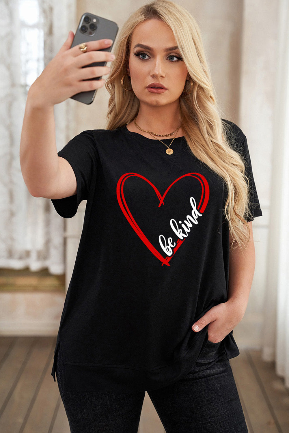 T-shirt ras du cou grande taille à imprimé léopard et éclairs