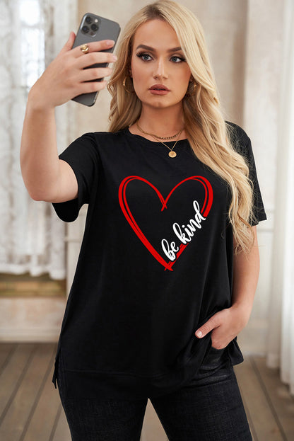 T-shirt ras du cou grande taille à imprimé léopard et éclairs