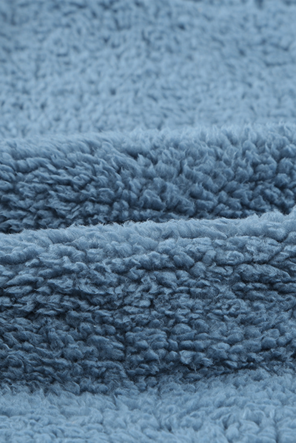 Sweat-shirt à capuche zippé 1/4 en sherpa avec kangourou