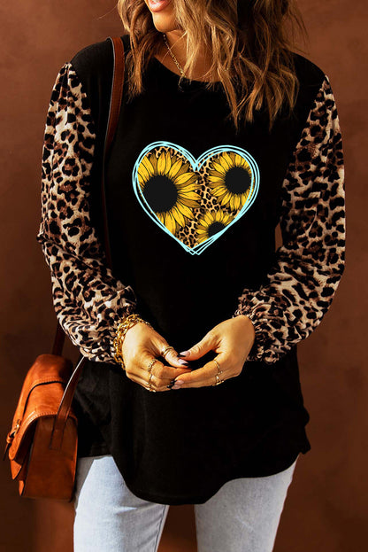 Top recto con estampado de leopardo Sweet Spot