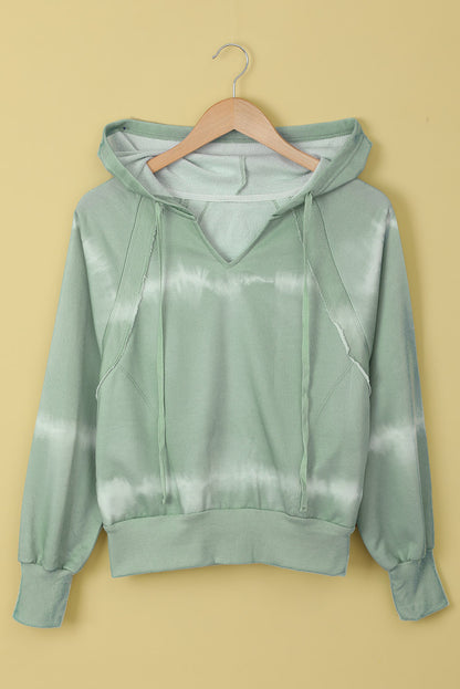 Sudadera tie-dye con bolsillo en algodón