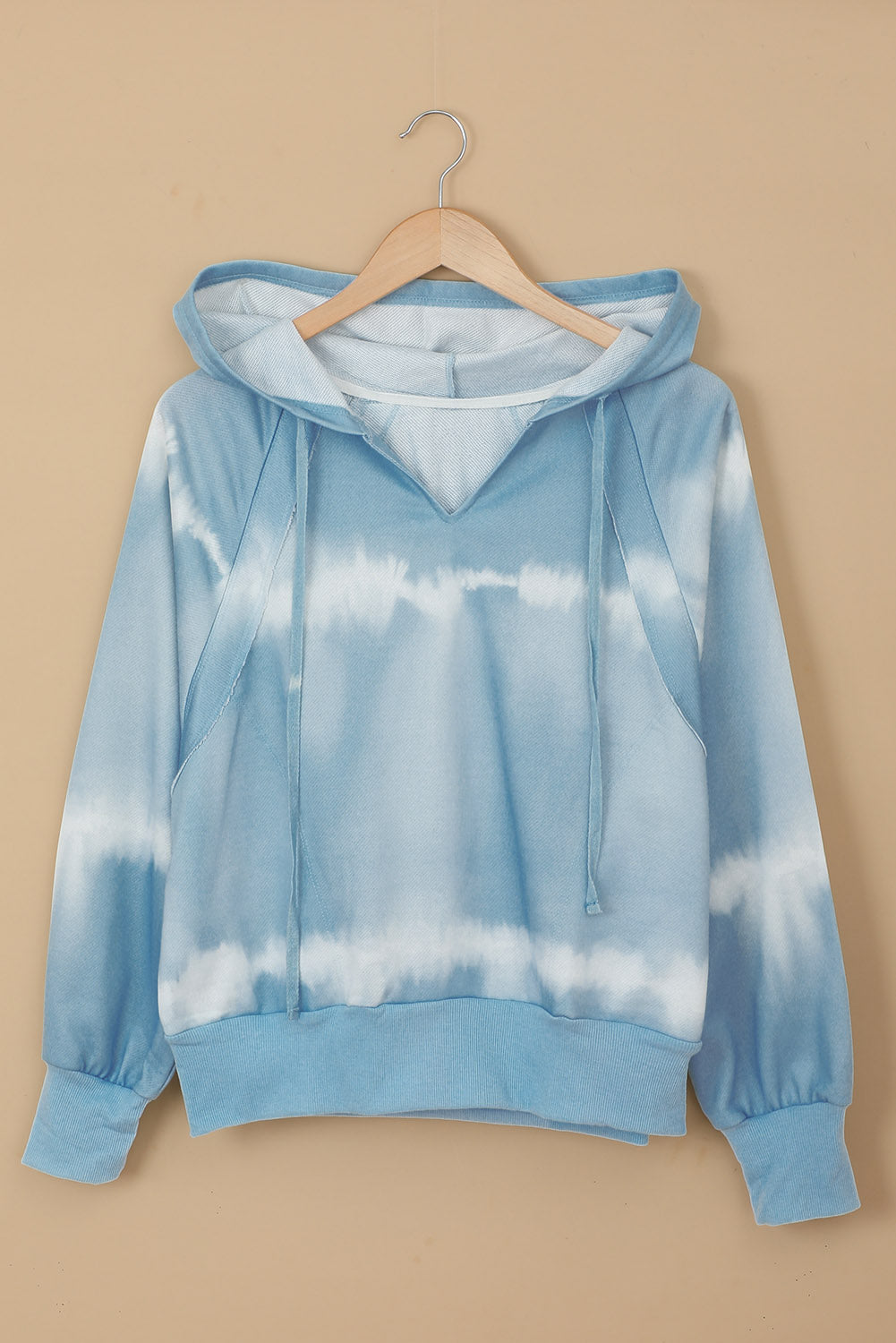 Sudadera tie-dye con bolsillo en algodón