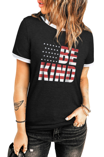 Top de manga corta con cuello redondo