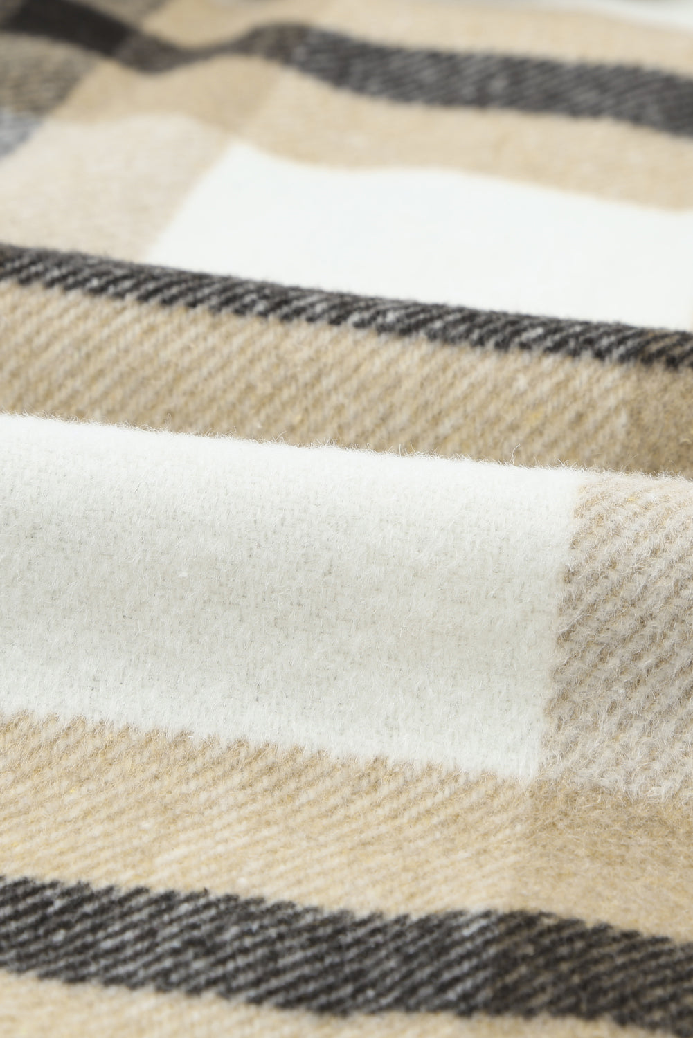 Veste à carreaux avec poche pour femme