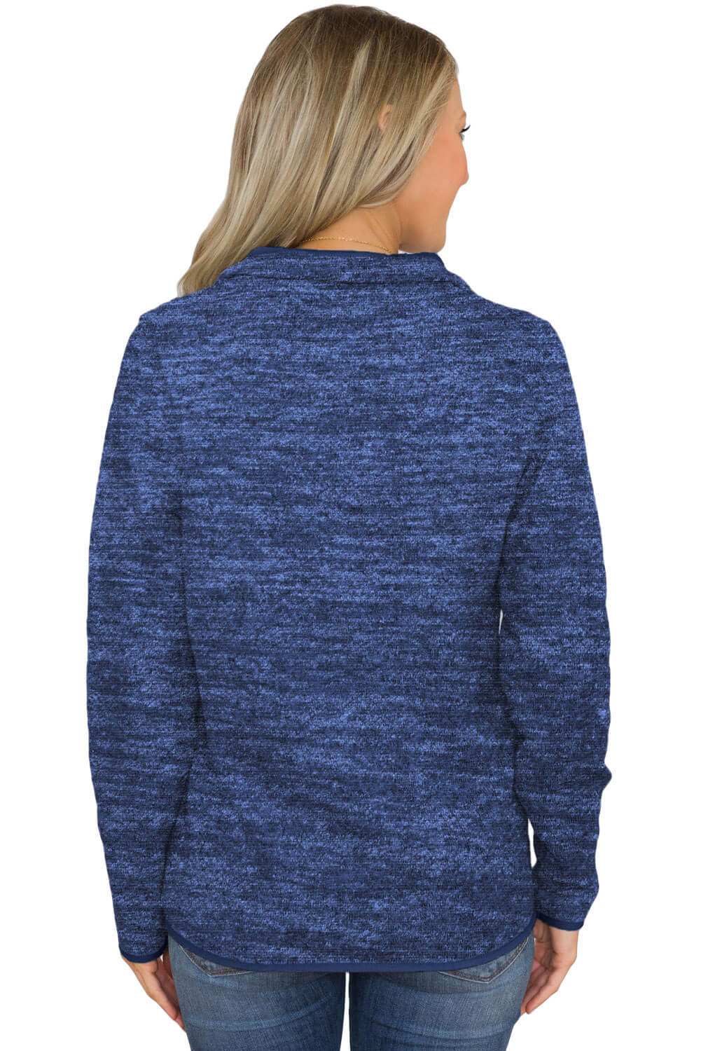 Sweat-shirt à fermeture éclair quart de tour 