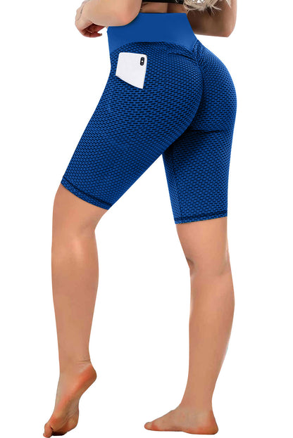 Side Pockets Ruched Butt Lifting Yoga Shorts