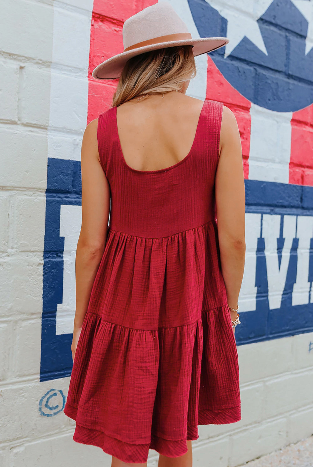 Tiered Ruffled Mini Dress