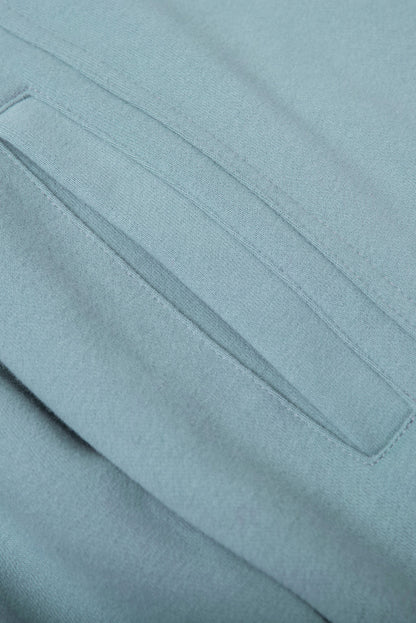 Sweat à capuche à manches longues et demi-fermeture éclair avec poche 