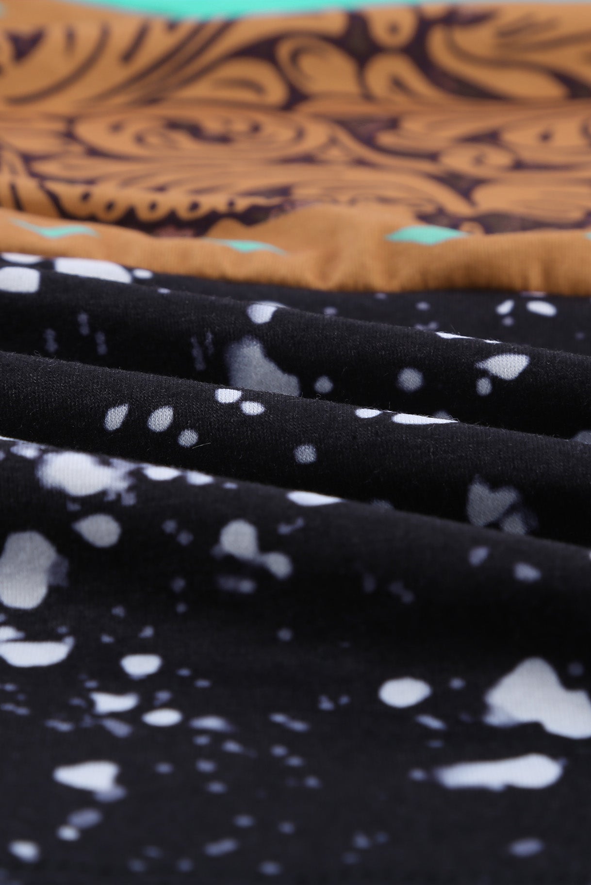 Camiseta tie-dye Buckstitch Green Color-block