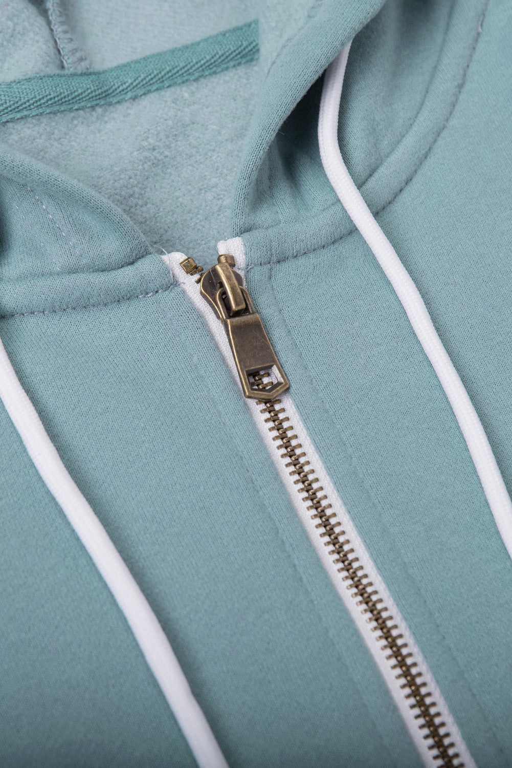 Sweat à capuche à manches longues et demi-fermeture éclair avec poche 