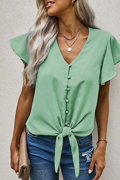 Top con botones y lazo de Forever Tonight