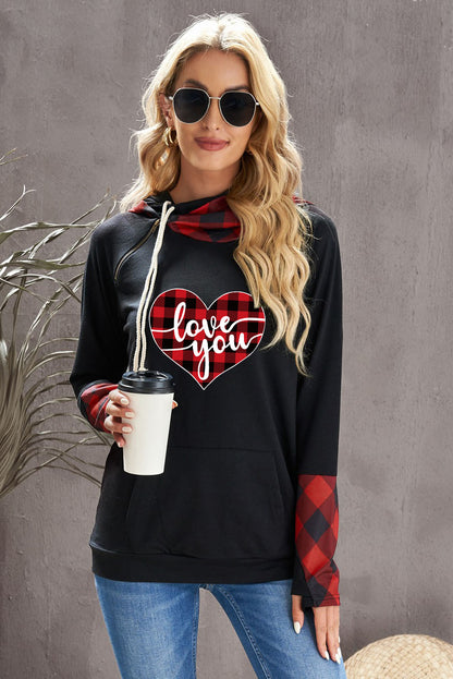 Sweat à capuche avec trou pour le pouce Double Hoods