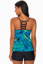 Crisscross Hollow-out Tankini Swimsuit