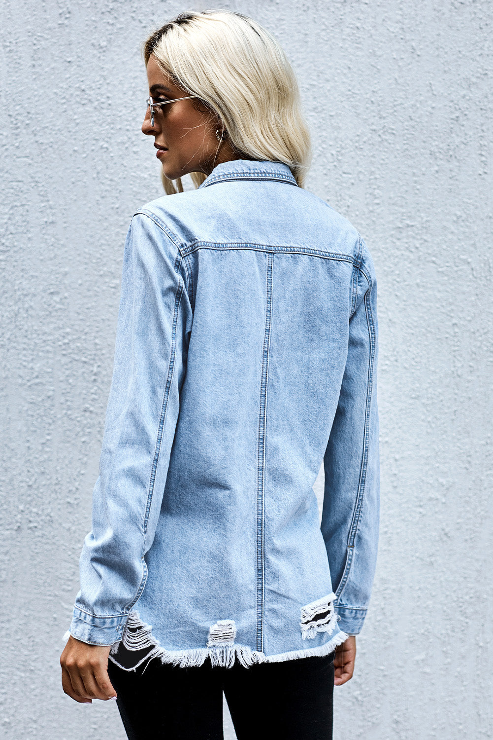 Ripped Denim Jacket