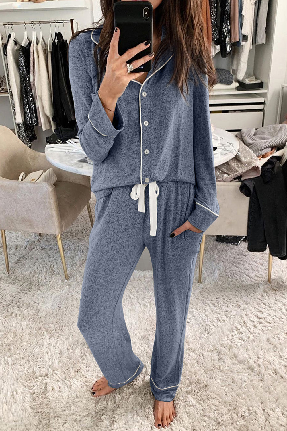 Ensemble pyjama boutonné Sound Asleep 