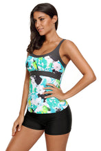 Abstract Printed Camisole Tankini Top