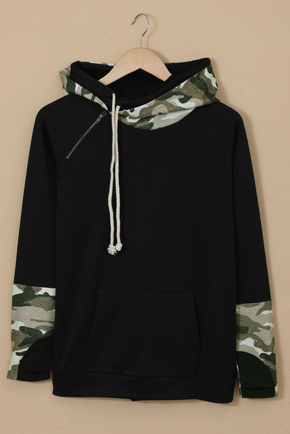 Sweat à capuche avec trou pour le pouce Double Hoods