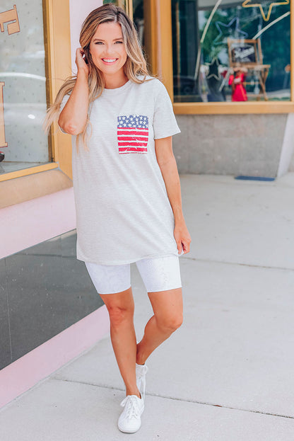 Camiseta de rayas con bolsillo de Only In America