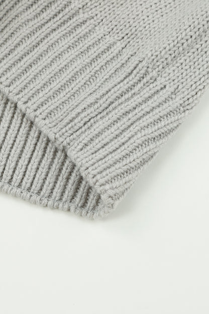 Twist Fringe Casual High Neck Sweater Dress