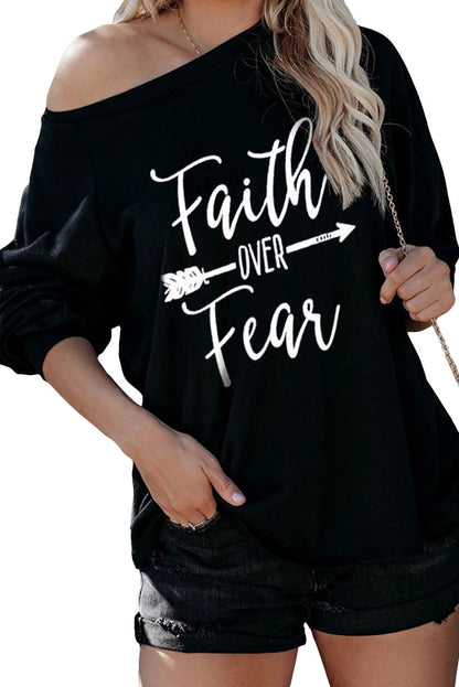 Camisa Faith OVER Fear Rose