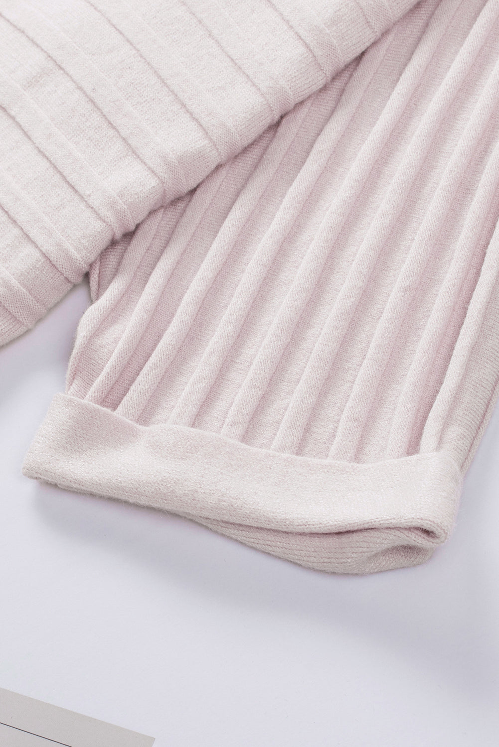 Cárdigan de punto acanalado con frente abierto 