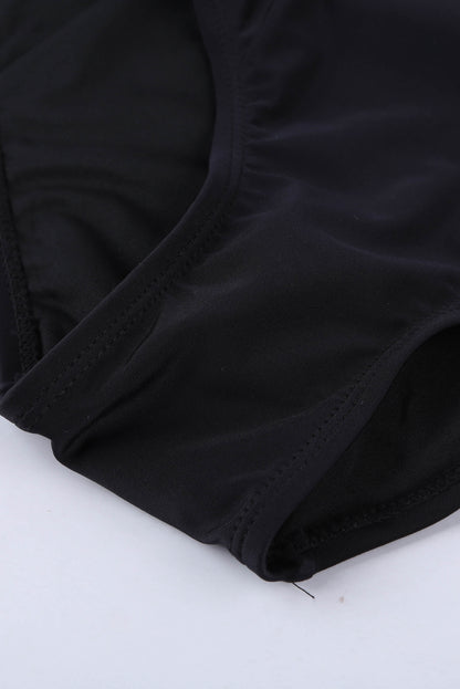 Traje de baño de una pieza Rashguard con patchwork a rayas florales