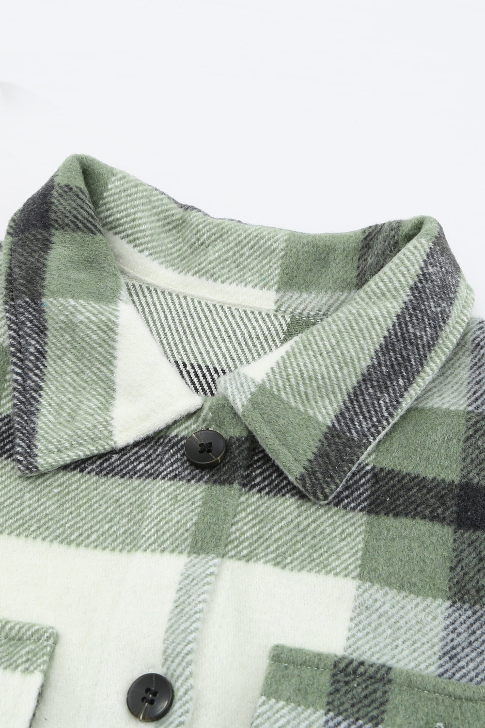 Veste à carreaux avec poche pour femme