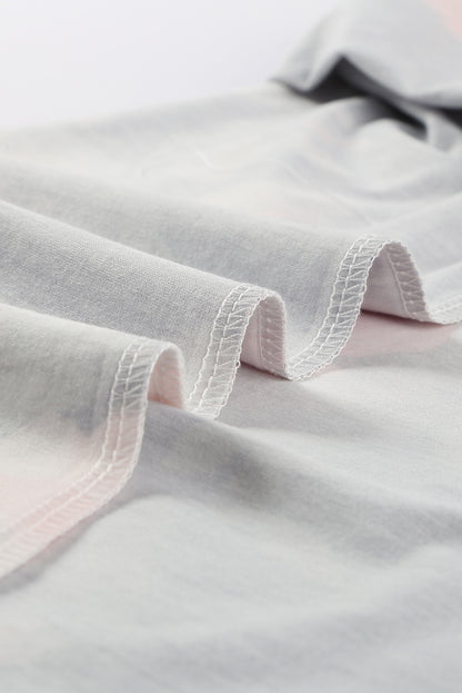 Camiseta Gris Estampado Floral