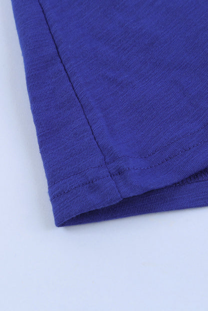 Camiseta mixta de algodón con cuello redondo y agujeros