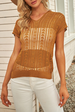 Hollow-out Knit Top