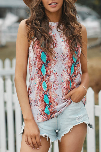 Débardeur en peau de serpent