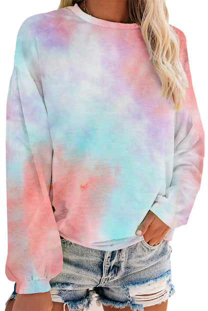 Sweat-shirt en tricot tie-dye 