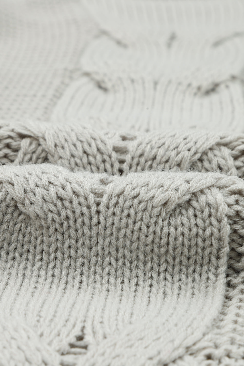 Twist Fringe Casual High Neck Sweater Dress