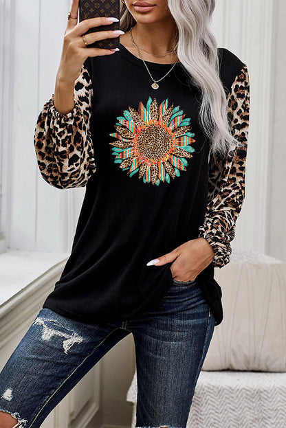 Top recto con estampado de leopardo Sweet Spot