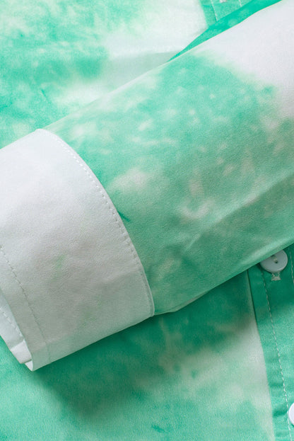 Whirlwind Tie Dye Button Shirt with Pocket