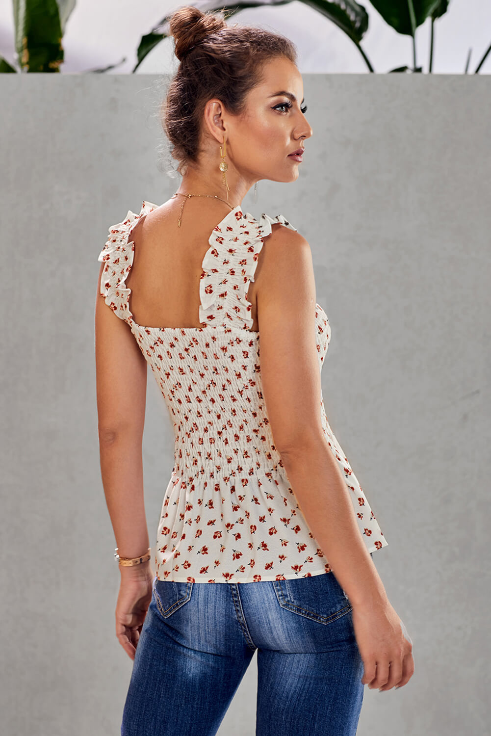 Floral Smock Tank