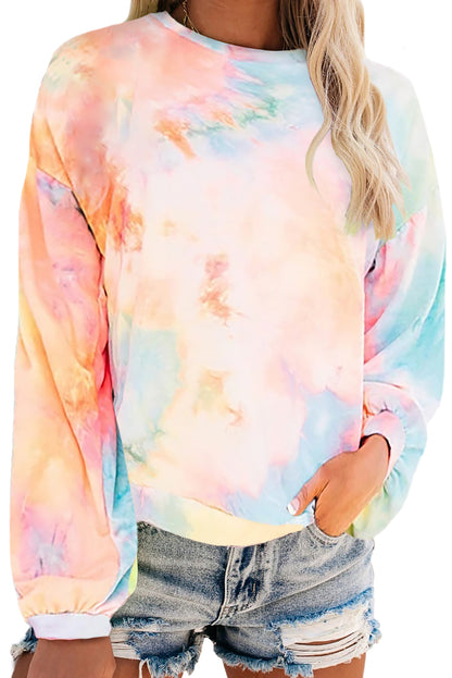 Sweat-shirt en tricot tie-dye 