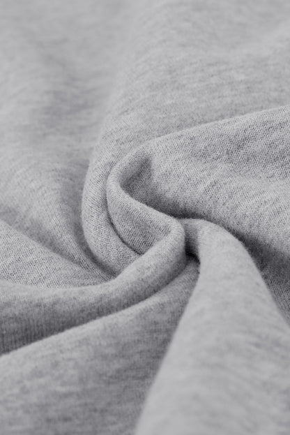 Sweat à capuche à manches longues et demi-fermeture éclair avec poche 